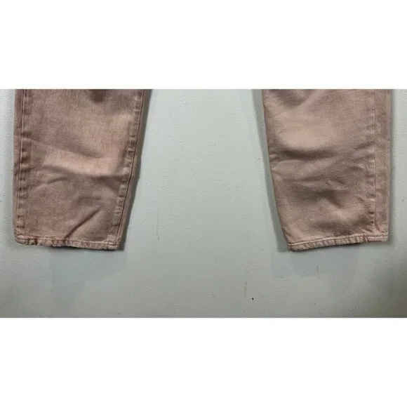 $669 R13 BOYFRIEND CROPPED JEAN. IN PEYTON PINK - Picture 9 of 14